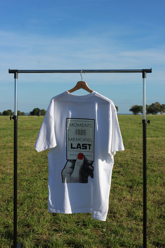 "Moments Fade Memories Last" Winter Collection Tee